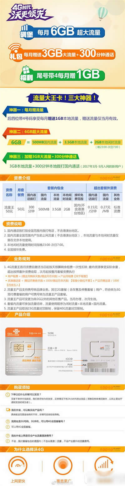 聯(lián)通流量大王卡 聯(lián)通流量大王卡