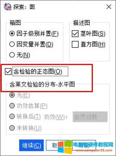 含檢驗的正態(tài)圖