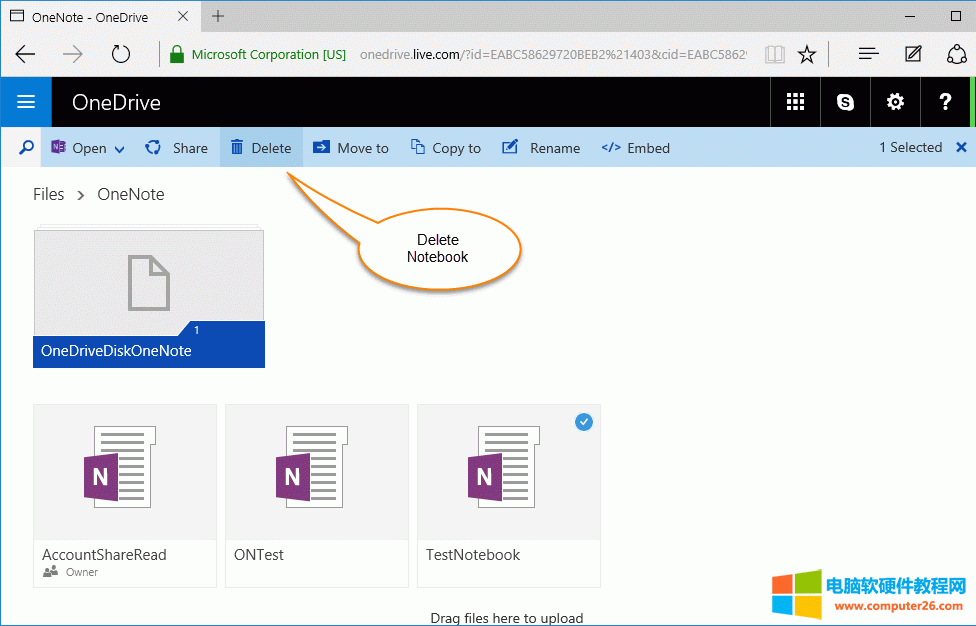 �� OneDrive.com �τh��һ�������Pӛ��