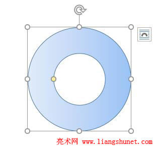 Word 2016 同心圓填充效果