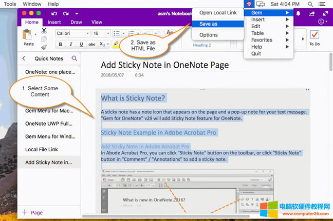��һ������ Mac OneNote ���x�Ѓ���