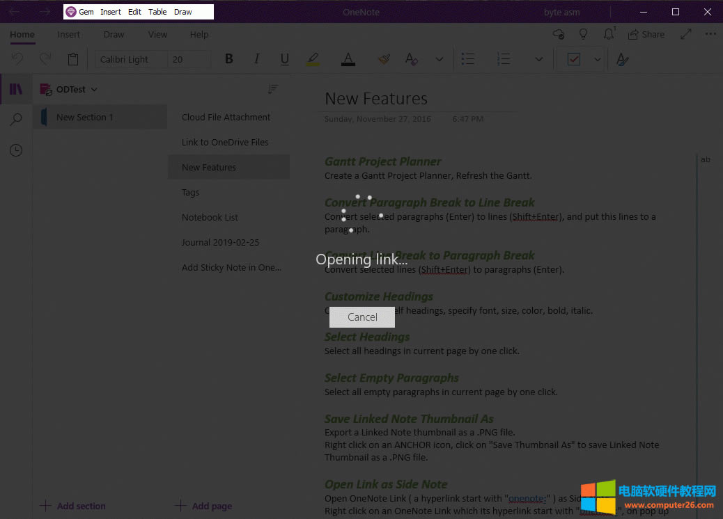 OneNote UWP ���_�Pӛ��