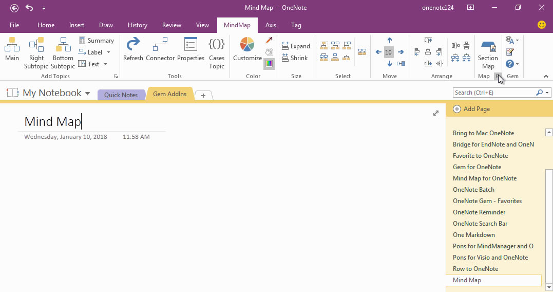 һ�I���� OneNote �օ^(q��)�İl(f��)ɢ�ʹ�V��˼�S��(d��o)�D