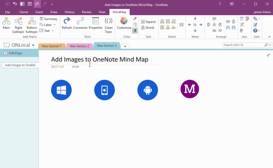 �� OneNote ˼�S���D�����}�����DƬ