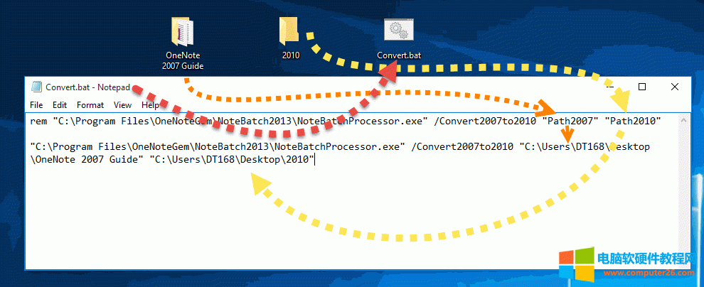 �� Windows ��ӛ�±�ܛ���Є�(chu��ng)��һ��(g��) .bat ��̎���ļ�