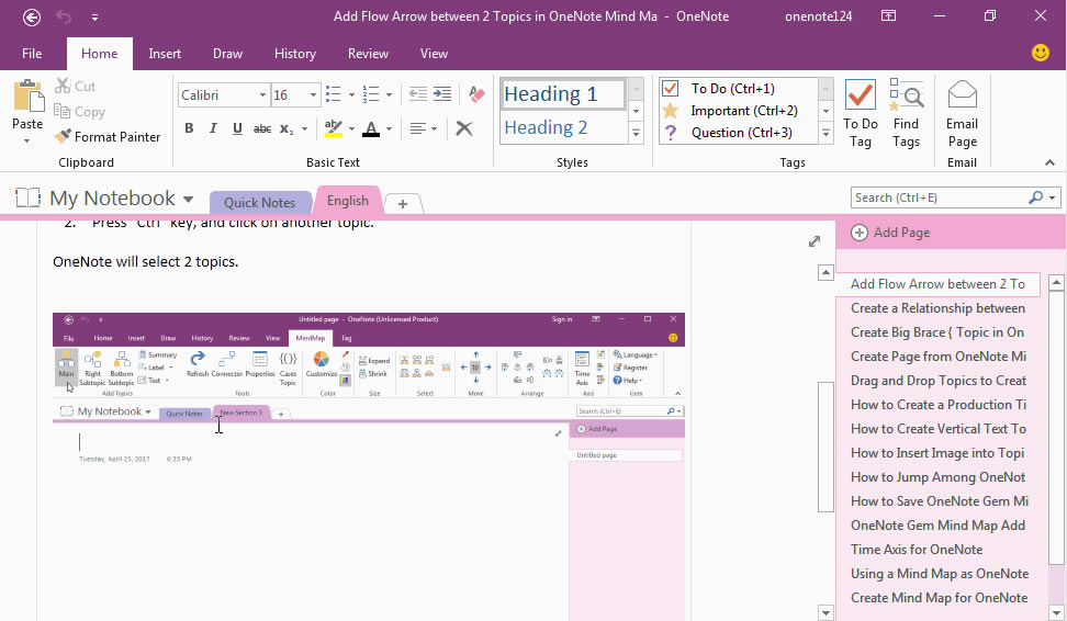 ���������� OneNote ��愓�����}Ŀ䛴�V������ÿ�����}���ӷ���Ŀ䛘˺�