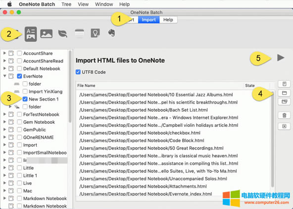 ʹ�� OneNote Batch for Mac ���� HTML �ļ�