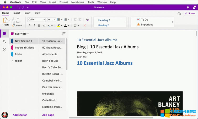 �� OneNote for Mac ��ͬ���Ͳ鿴�����M�е����