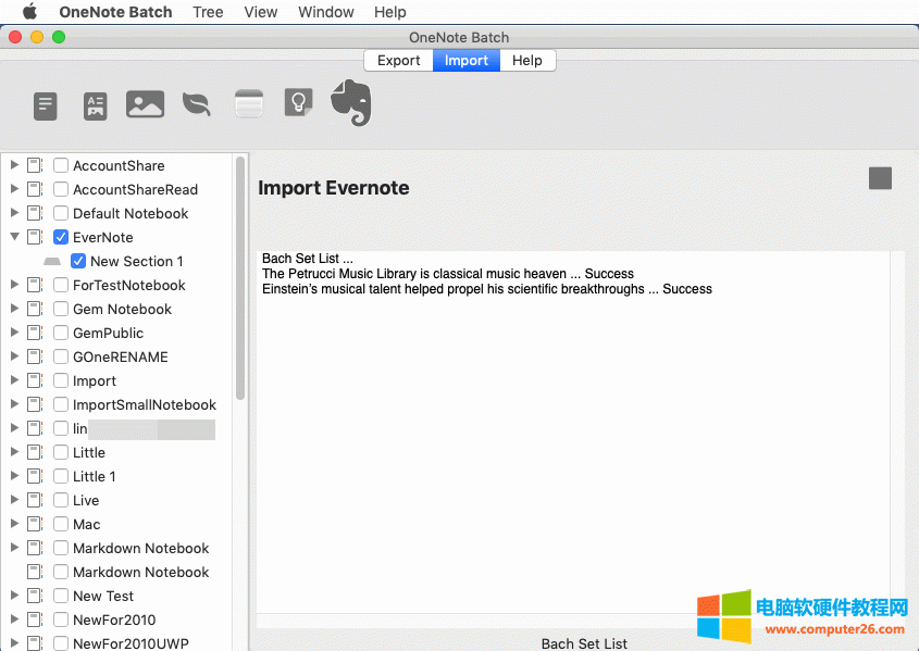 蘋果版批量處理器 OneNote Batch 正在導(dǎo)入中