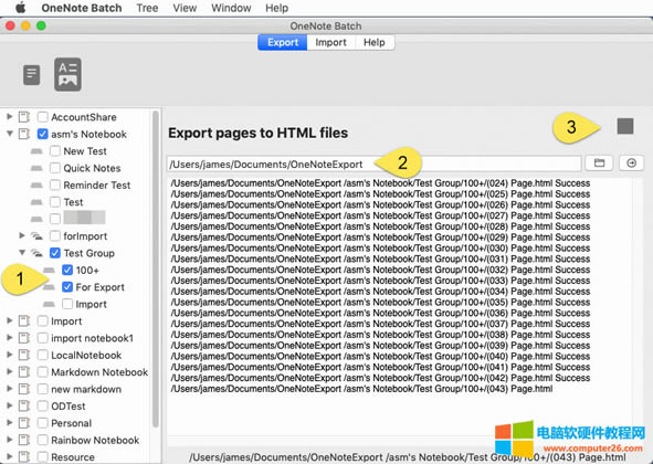 使用蘋果版批量處理器 OneNote Batch 導(dǎo)出