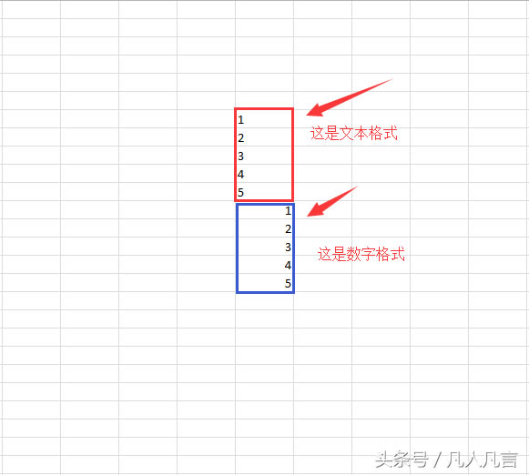 怎樣判斷Excel中數(shù)字是文本格式?