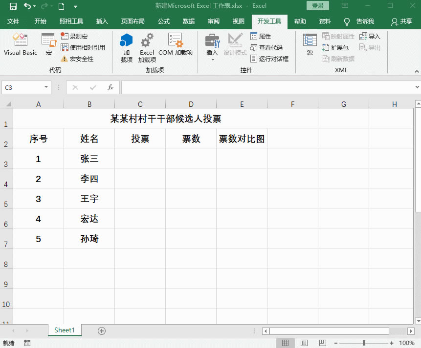 �������Excel����ͶƱ������׌ͶƱ��(sh��)��(j��)�D��һ���S��׃����