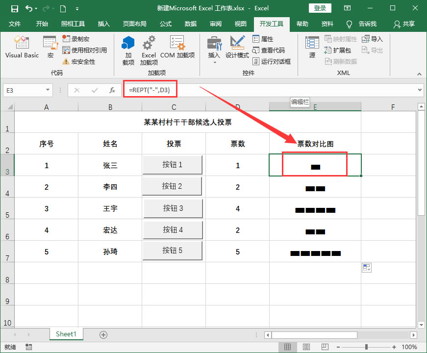 �������Excel����ͶƱ������׌ͶƱ��(sh��)��(j��)�D��һ���S��׃����