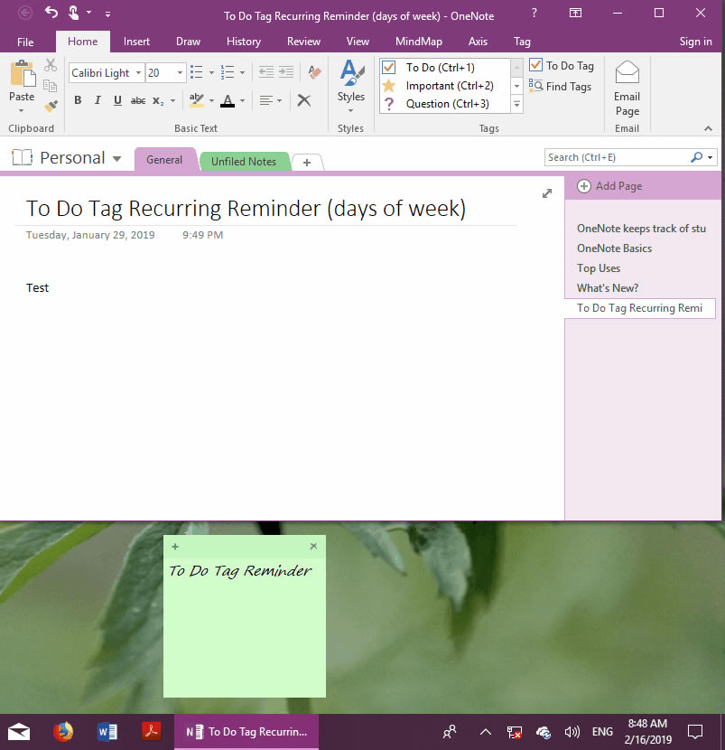 ʹ�� OneNote Reminder �����O�ô��k���ֻ�ڹ������M�����ѡ�