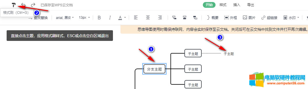 WPS PPT��˼�S���D��ʹ�ø�ʽˢ�ķ���4
