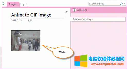 GIF �DƬ�� OneNote �����o�B(t��i)��
