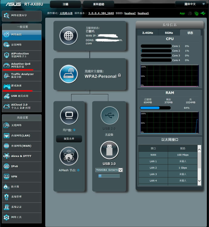 華碩RT-AX88U電競路由評測 WiFi6網(wǎng)絡(luò)性能怪獸