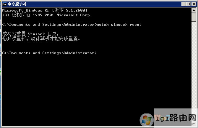 �\������netsh winsock reset