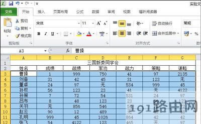 Excel表格快速隔行填充顏色的方法