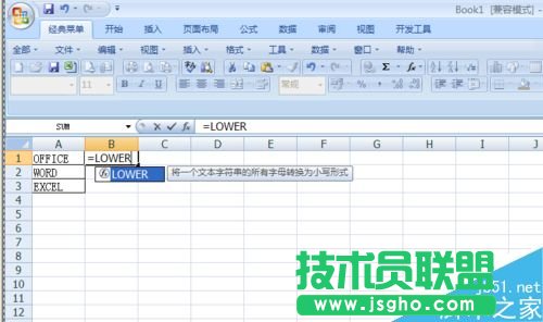 ��Excel���������ʹ��Lower����(sh��)��?