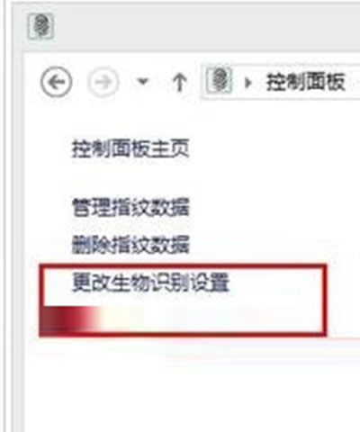 更改生物識別設置 更改生物識別設置