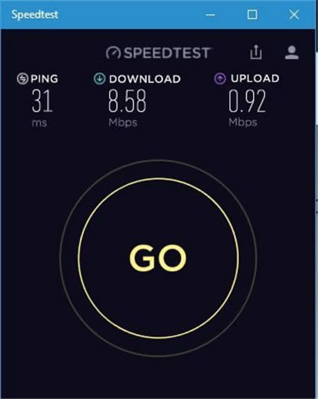 ��Windows10��Internet�W�j�ٶȜyԇ��ѹ��߽�B