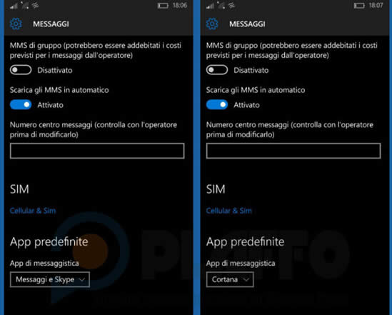 ��Windows 10�Ƅӿ����ȿ��O�Þ�Ĭ�J��SMS�͑���