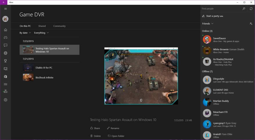 Windows10的Xbox社交網(wǎng)絡(luò)