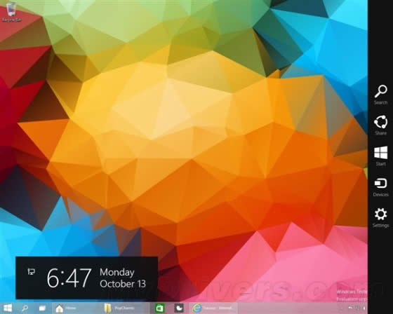 Win10С���ɣ�׌Charms�ڻؚw����