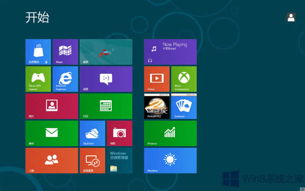 Win8�_ʼ��Ļ�ϵĳ��ÿ���I��B