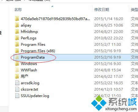 “ProgramData”文件夾 “ProgramData”文件夾