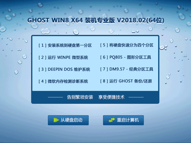 GHOST WIN8 X64 裝機專業版 V2018.02(64位)
